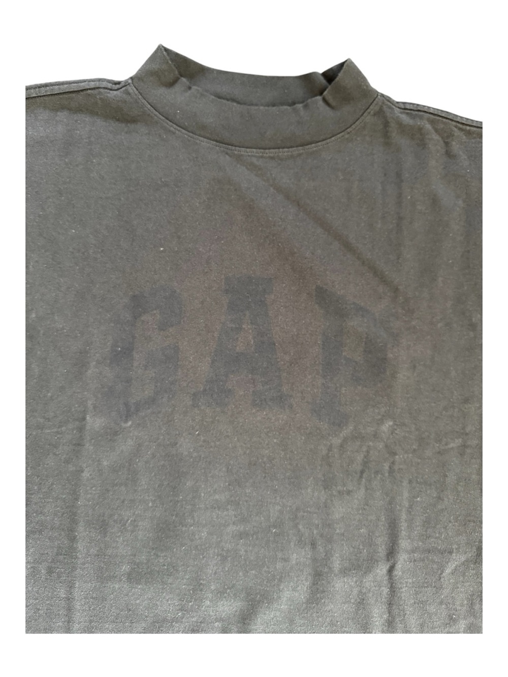 NWOT Yeezy Gap Engineered by Balenciaga Dove 3/4 Sleeve Tee Washed Black Size M - Picture 5 of 12